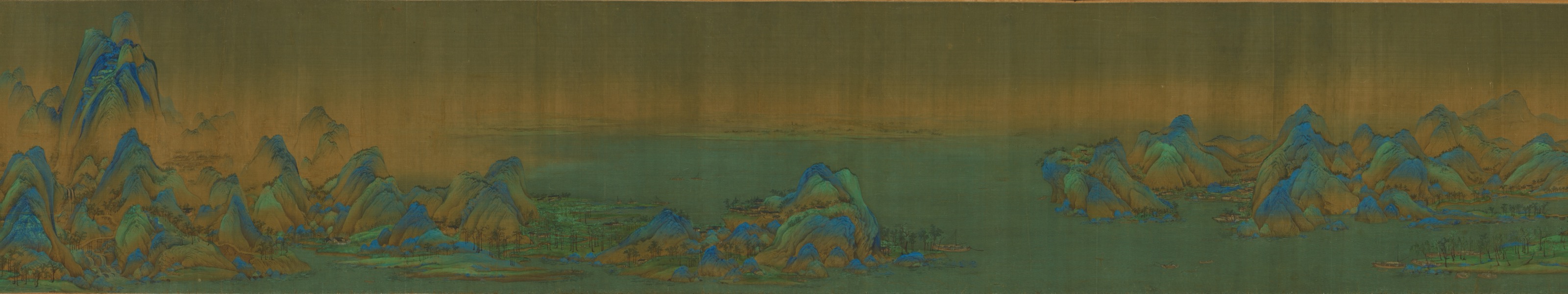 Chinese landscape painting banner